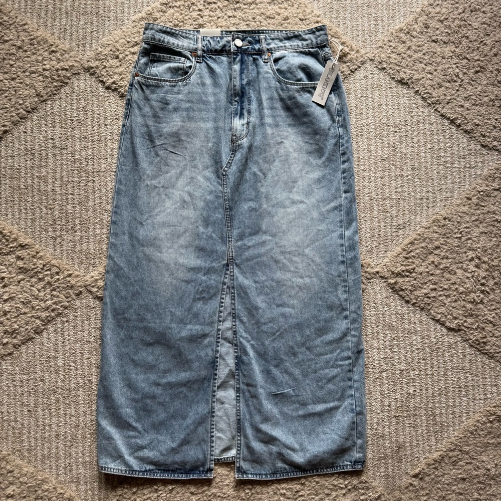 BlankNYC denim maxi skirt NWT